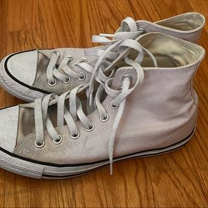 Light Pink High Top Converse